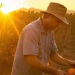 Cosechar naranjas en Amundson's Citrus Fruit Farm en Phoenix