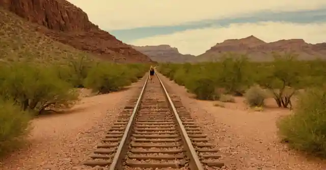 Outdoor enthusiast enjoying adventures at the Daisy Mountain Railroad Park in Anthem, Arizona.