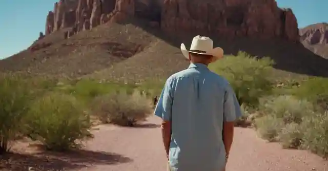 A resident happily exploring the sights and sounds of Buckeye, Arizona.