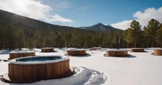 Snow Bowls Cabañas ending atop the stunning Arizona scenery in Flagstaff.