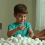 Cómo realizar una actividad sensorial con bolitas de algodón