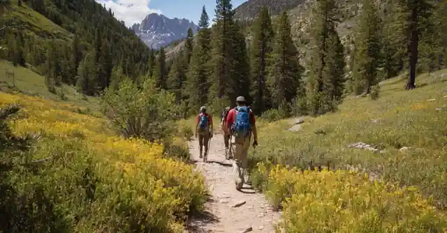 Hikers on the trails at Senderos de Montaña in Star Mountains Regional Park.
