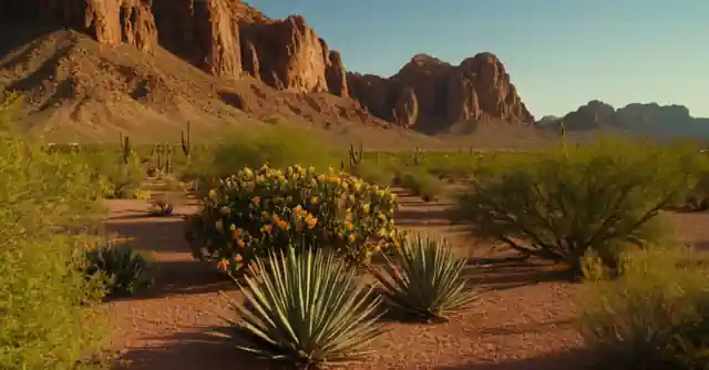 Image highlights the vibrancy and scenic beauty of Litchfield Park against the backdrop of greater Phoenixs arid desert landscape.