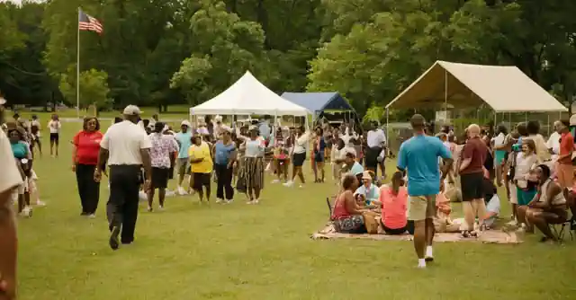 A depiction of vibrant community activities within Queens Creek Parks and Recreation Departments calendar.