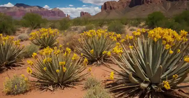 Calendar showing seasons in Arizona accompanied by key information on temperature and dry weather conditions.