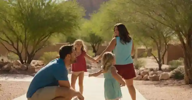 Family playing outdo^81n enjoyable activities in Phoenix.