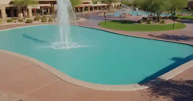 Colorful illustration showcasing several popular locations in Scottsdale known for their excellent splash pad facilities.